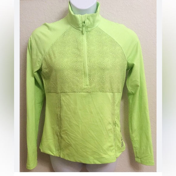 Fila Yellow Athletic Jacket Lightweight Reflective size large - Picture 1 of 7